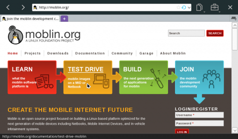 Moblin 2.1 - Browser
