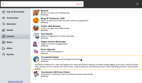 Moblin 2.1 - Applikations-Installer