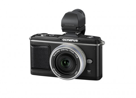 Olympus E-P2 mit Aufstecksucher