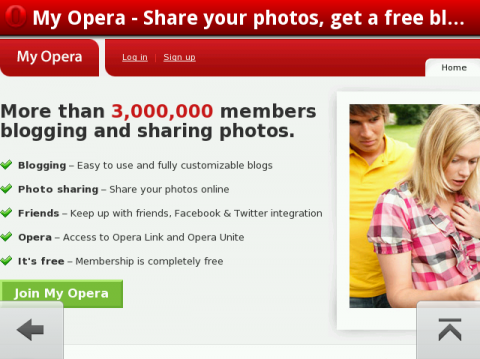Opera Mobile 10 f&uuml;r Symbian S60