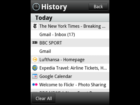 Opera Mobile 10 f&uuml;r Symbian S60