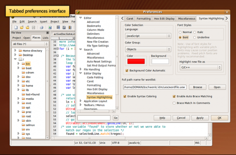 UEx - UltraEdit f�r Linux