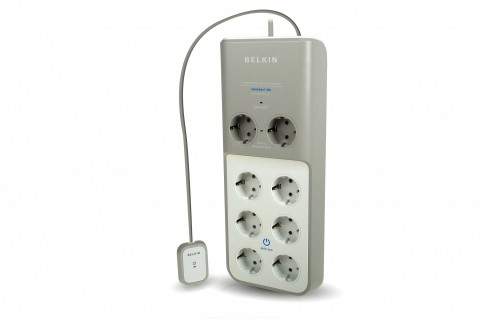 Belkin Conserve Surge mit Timer - acht Steckdosen, sechs davon mit Zeitschalter