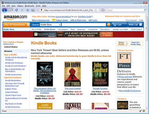 Kindle-Store von Amazon.com