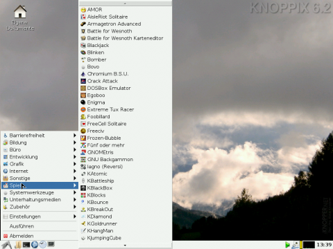 Programme auf der DVD: Spiele