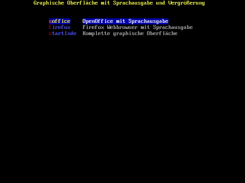 Grafische Programme mit Sprachausgabe unter Adriane