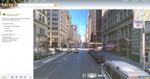 Bing Maps Street 3D Streetside