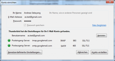 ... findet die passenden Einstellungen automatisch.