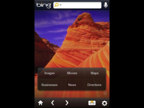 Bing auf dem iPhone