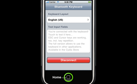 BTstack Keyboard: Wahl des Tastenlayouts