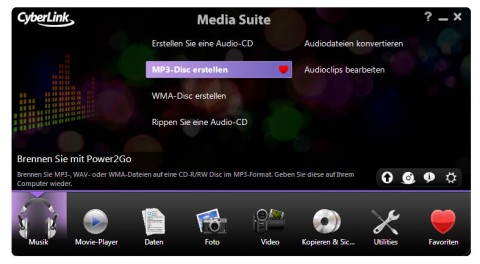 Cyberlink Media Suite 8 - der neue Launcher