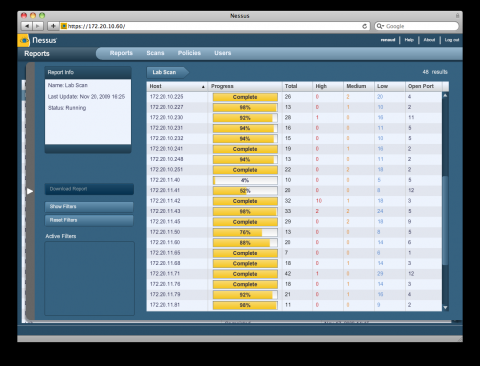 Scan-Resultate