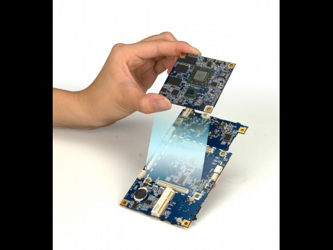Mobile-ITX - CPU-Modul und Daughterboard
