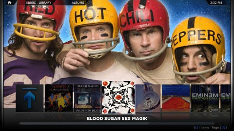 XBMC 9.11 Camelot - mit der neuen Standard-Skin Confluence