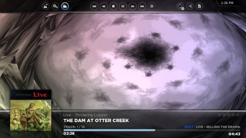 XBMC 9.11 Camelot - mit der neuen Standard-Skin Confluence