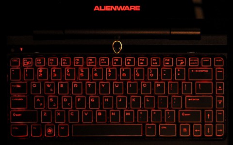Die Tastatur des Alienware M11x