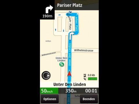 Ovi Maps mit Autonavigation