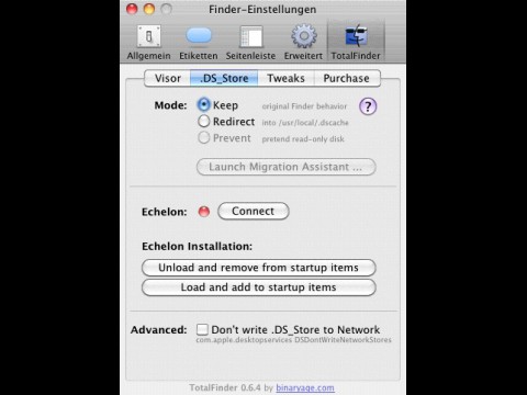 Totalfinder - Einstellungen