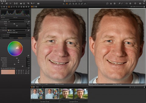 Capture One 5.1 - Gesichtst&ouml;nung &auml;ndern
