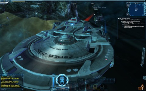 Die USS Golem unterwegs im All