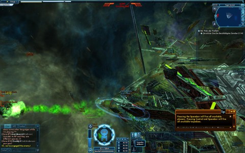 Die USS Golem unterwegs im All