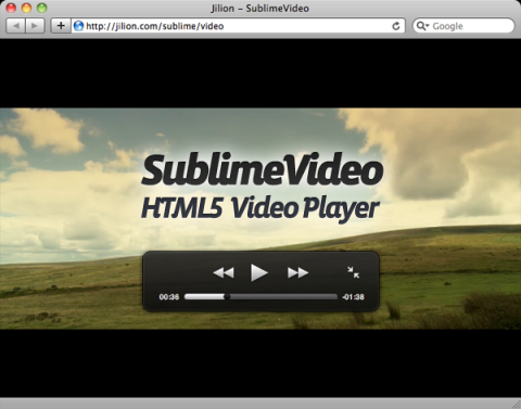SublimeVideo setzt auf HTML5
