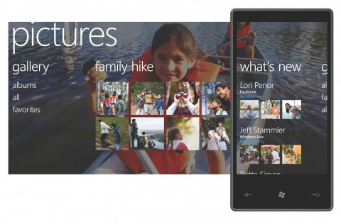 Bilderscreen von Windows Phone alias Windows Mobile 7