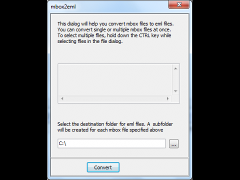 ... IMAPSize wandelt eml-Dateien in Unix-Mailboxen um - und andersherum.