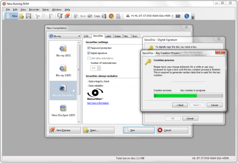 Nero Burning ROM Securdisc 2.0