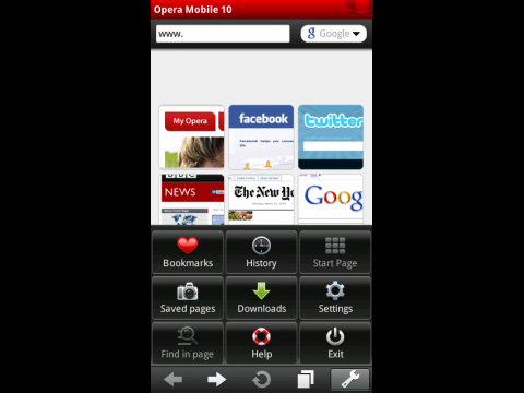 Opera Mobile 10
