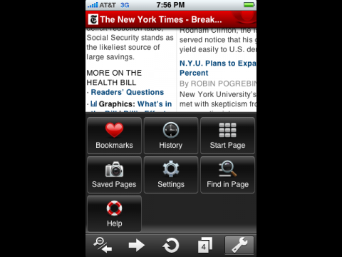 Opera Mini auf dem iPhone