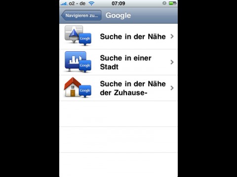 Tomtom 1.3 auf dem iPhone - Googles lokale Suche