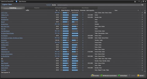 PowerDVD 10 - eigene Filmsammlung mit MoovieLive im &Uuml;berblick
