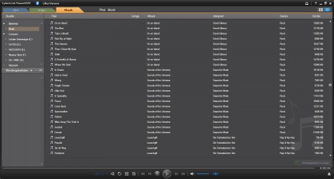 PowerDVD 10 - Musikmodul
