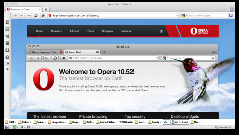 Wenn Opera auf dem Mac nicht so aussieht, wie es sollte (Schlie&szlig;en der Tabs auf der rechten Seite), ...
