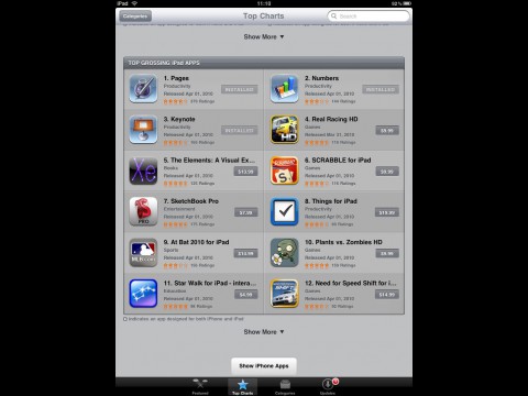 App Store mit iPad ...