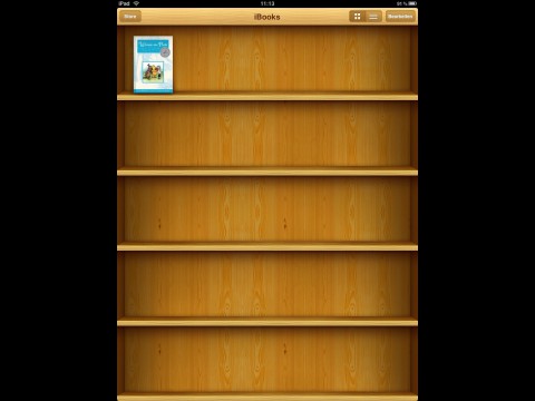 Die iBooks. Die App muss erst heruntergeladen werden.