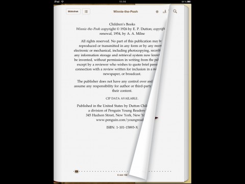 Hochformat der iBooks