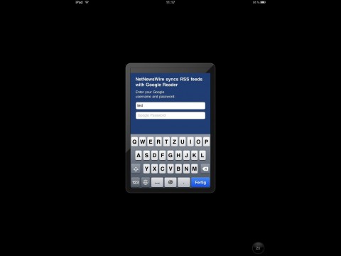Minitastatur des iPhones, ...
