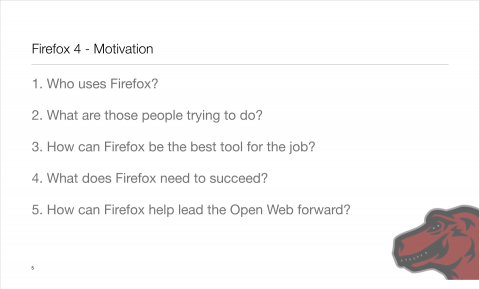 Roadmap f&uuml;r Firefox 4.0 - Pr&auml;sentation von Mike Beltzner