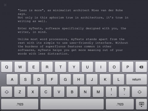 myTexts f&uuml;rs iPad