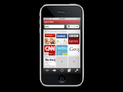 Opera Mini auf dem iPhone