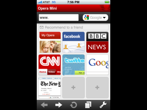 Opera Mini auf dem iPhone