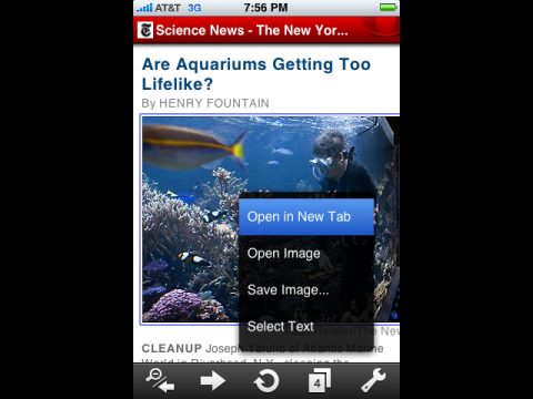 Opera Mini auf dem iPhone