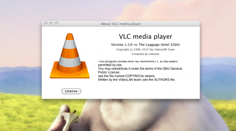VLC 1.1.0-rc unter Mac OS X 10.6