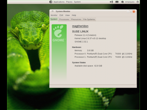 Antaya unter Opensuse 11.4