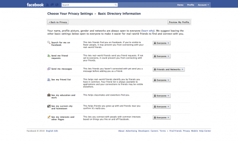 Neue Facebook-Privatsph&auml;re-Einstellungen
