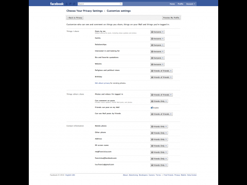 Neue Facebook-Privatsph&auml;re-Einstellungen