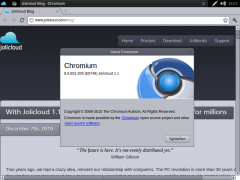 Jolicloud 1.1