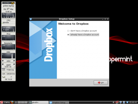 Der Onlinedienst Dropbox bietet die M&ouml;glichkeit, Daten im Internet zu speichern.